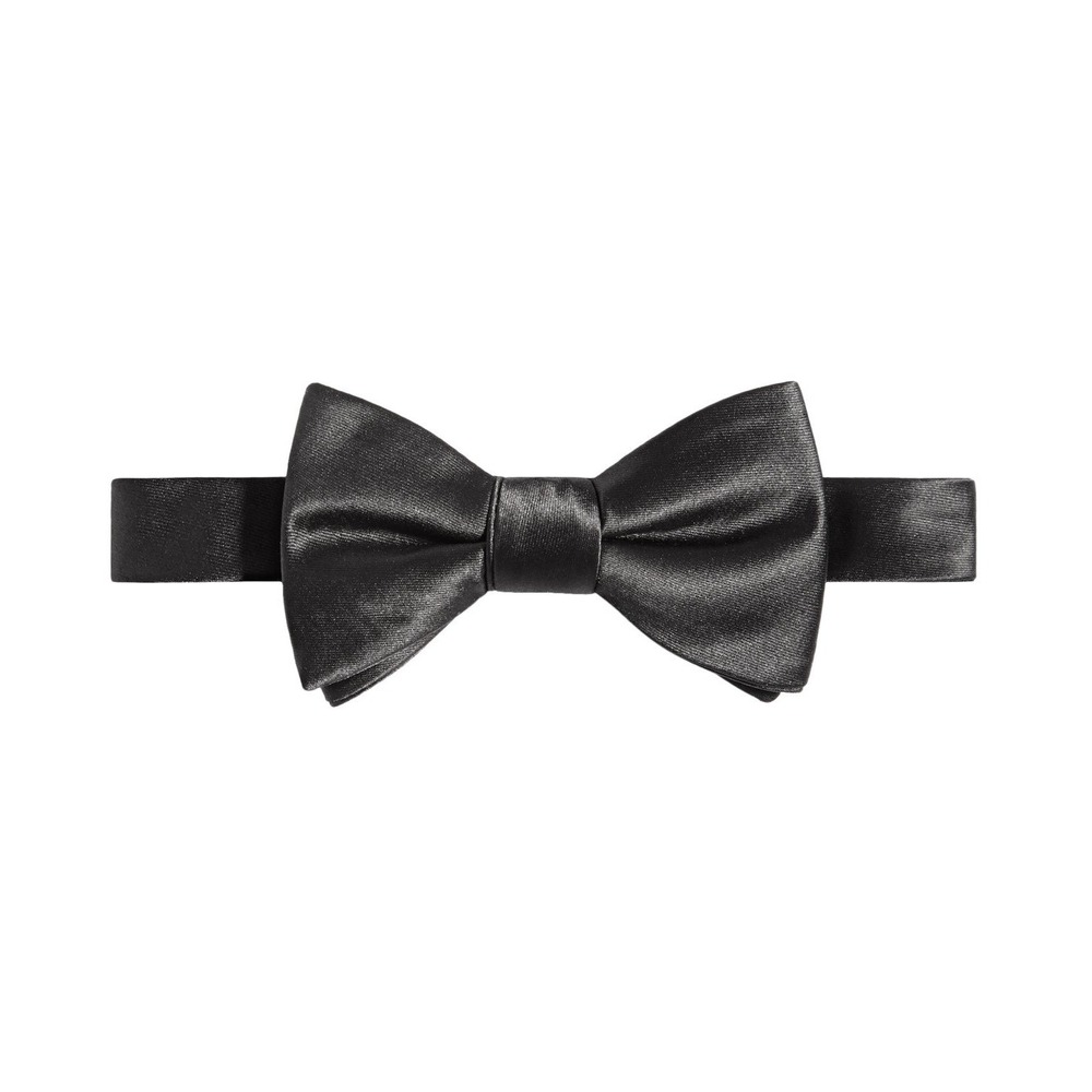 Tayion By Montee Holland Bowtie Mens Black Satin Neckwear‎ One Size NWT